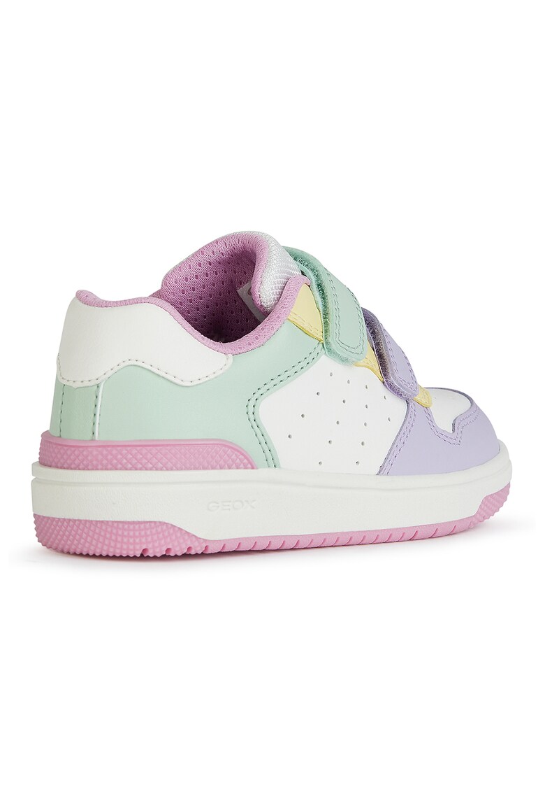 Pantofi sport din piele ecologica cu model colorblock