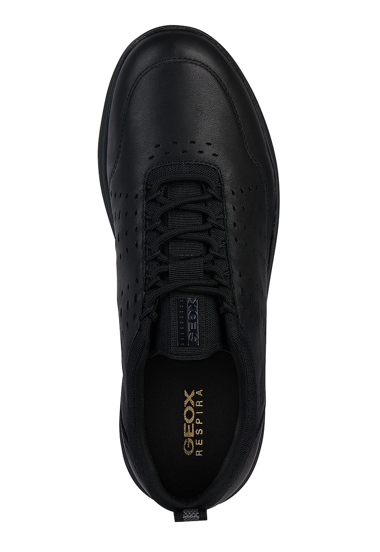 Pantofi sport din piele cu insertii din material textil