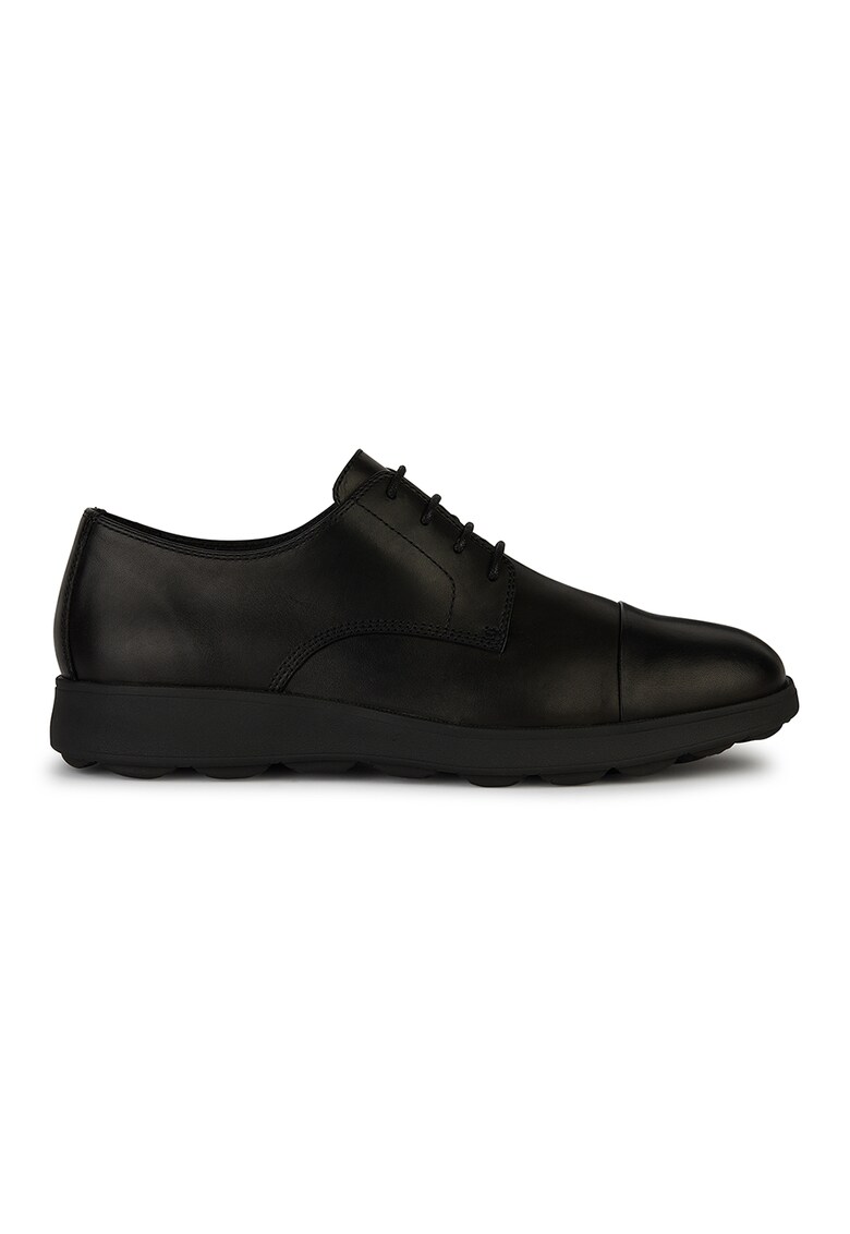 Pantofi din piele cu aplicatie cap-toe