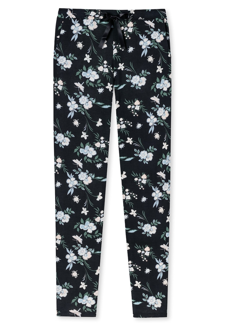 Pantaloni de pijama din amestec de modal cu imprimeu floral