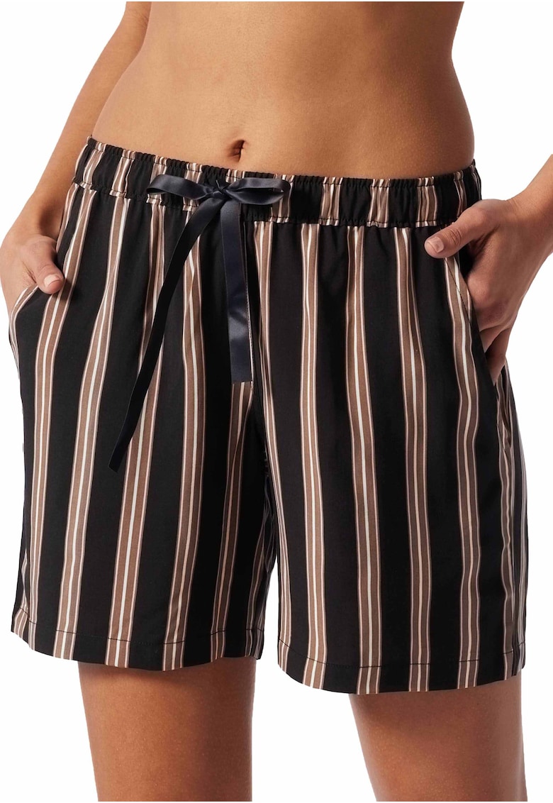 Pantaloni scurti de casa cu dungi