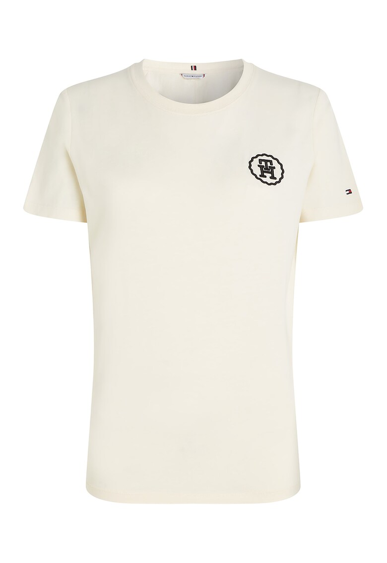 Tricou de bumbac organic cu broderie logo