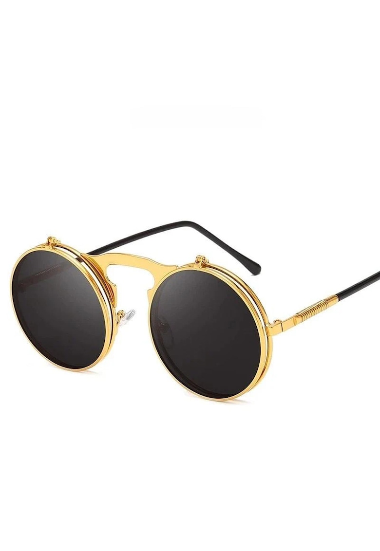 Ochelari de soare - aurii - rotunzi - stil aviator - Meike C1