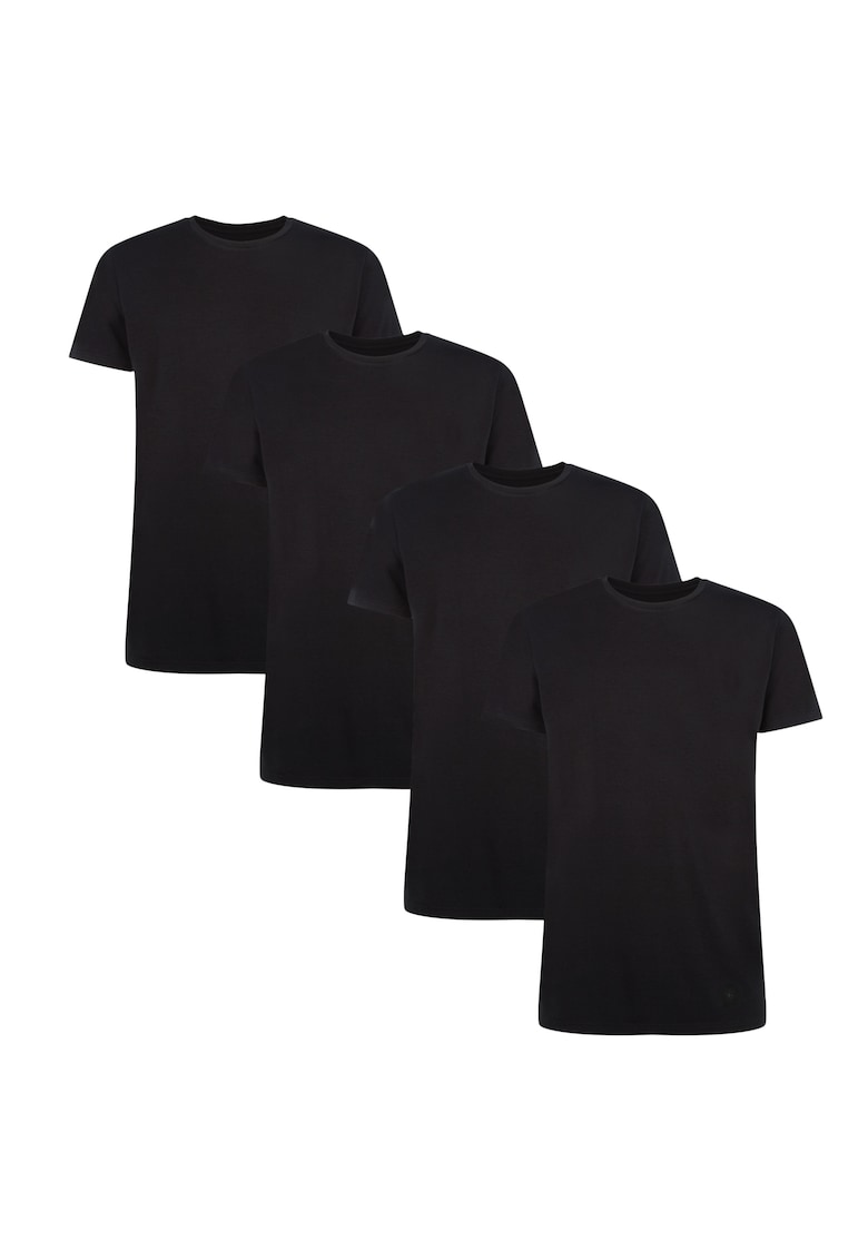 Set de tricouri cu decolteu la baza gatului Ruben - 4 piese