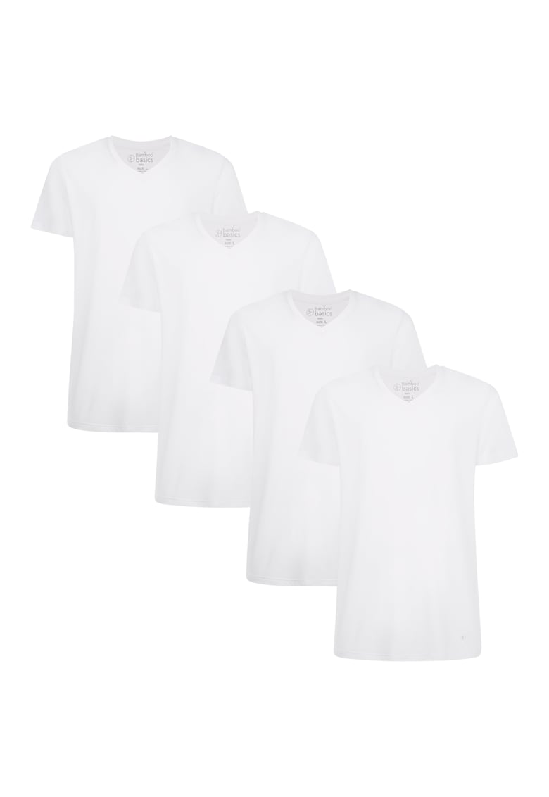 Set de tricouri cu decolteu in V Velo - 4 piese