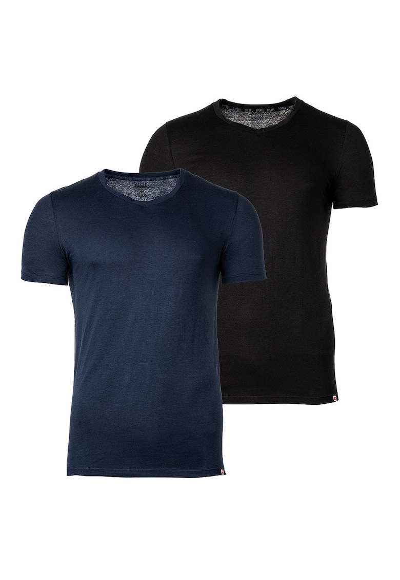 Set de tricouri cu decolteu in V - 2 piese