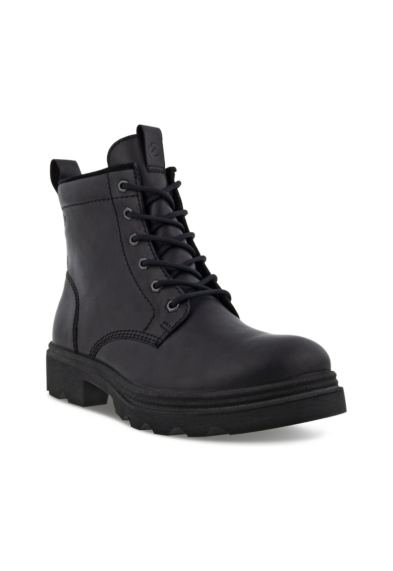 Ghete barbati din piele naturala - culoare negru