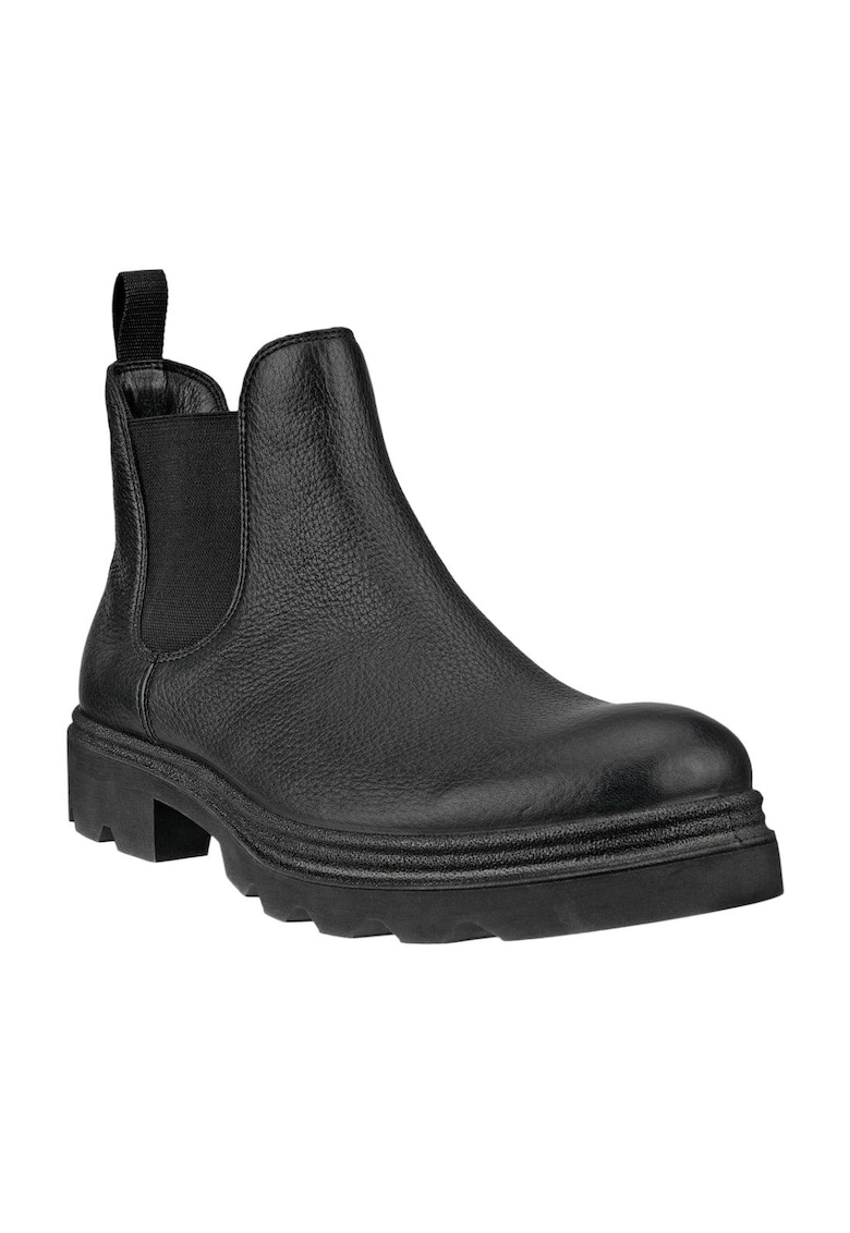 Ghete barbati - Piele naturala - Negru