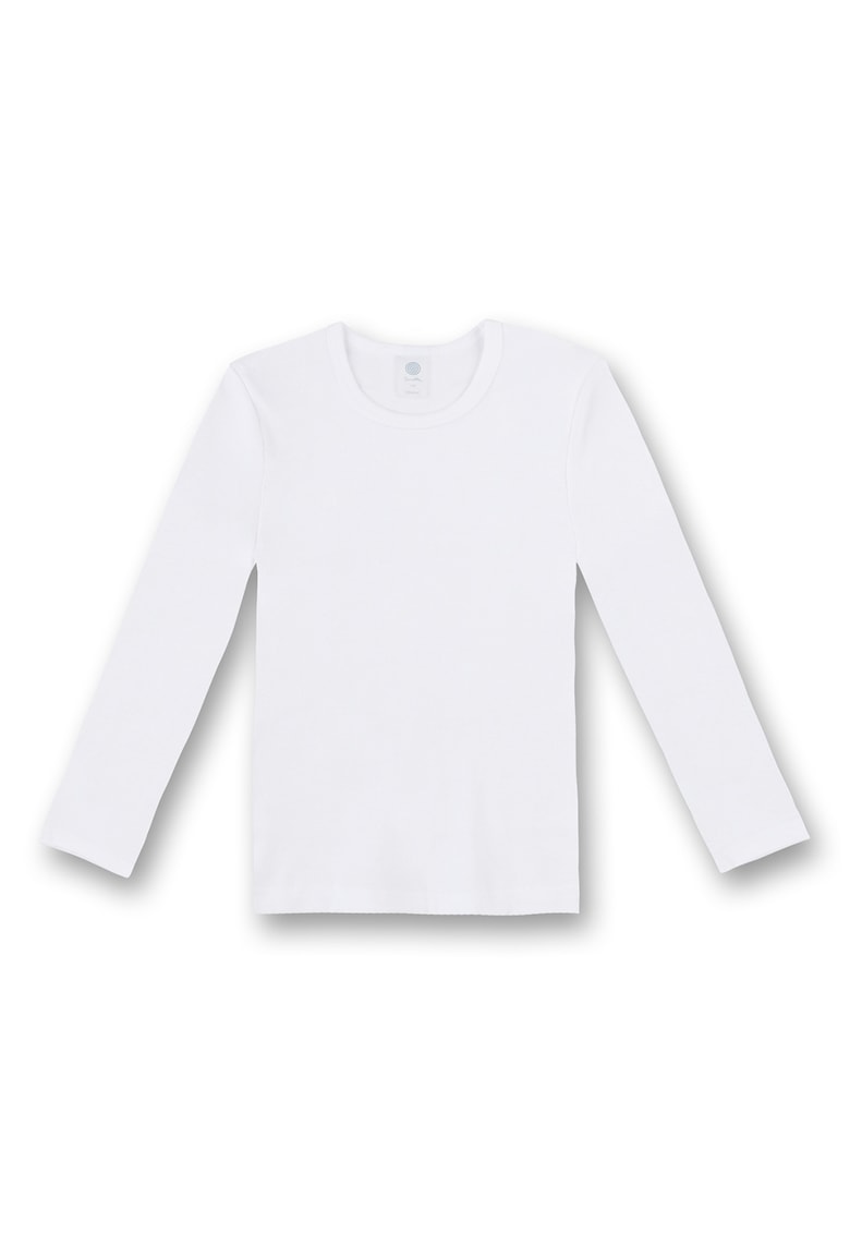 Bluza cu decolteu rotund - Alb