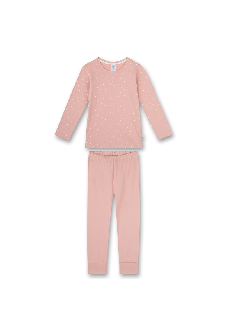 Pijama de bumbac organic cu buline