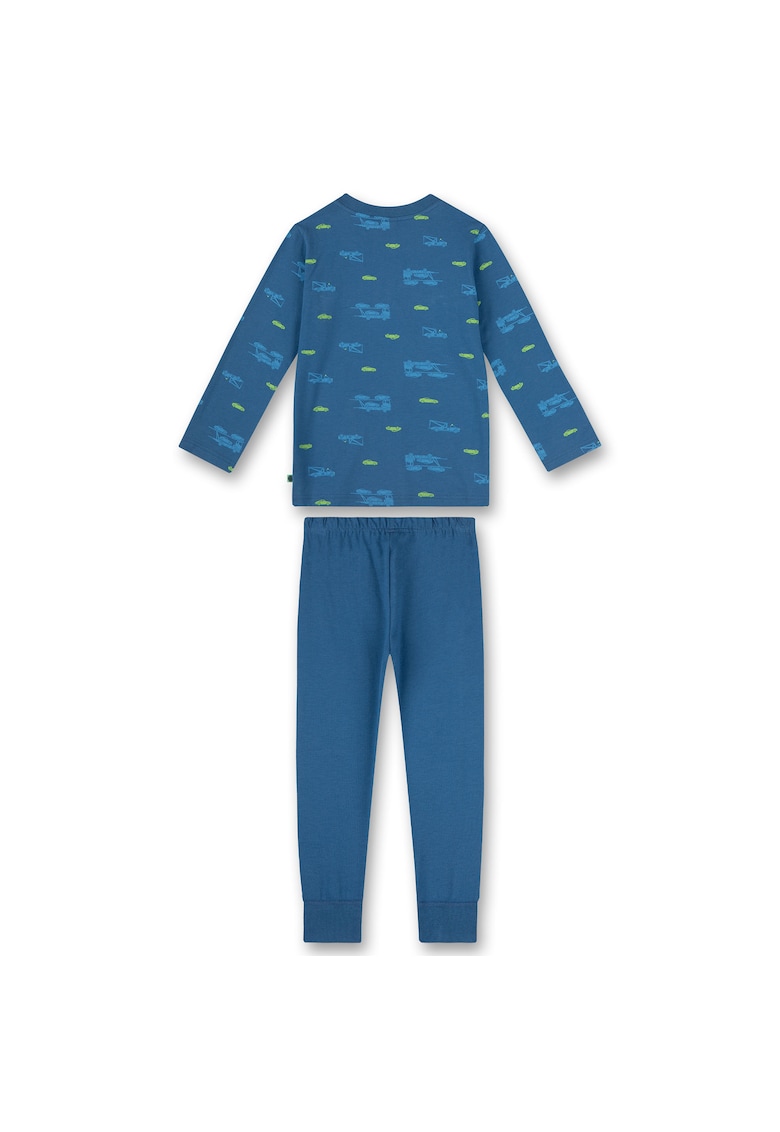 Pijama de bumbac organic cu masini