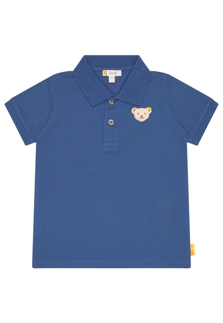 Tricou polo cu aplicatie cu ursulet