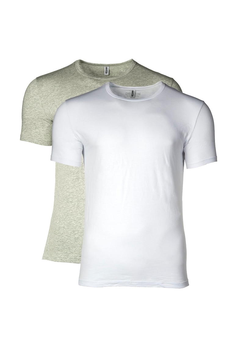 Set de tricouri de casa cu decolteu la baza gatului - 2 piese