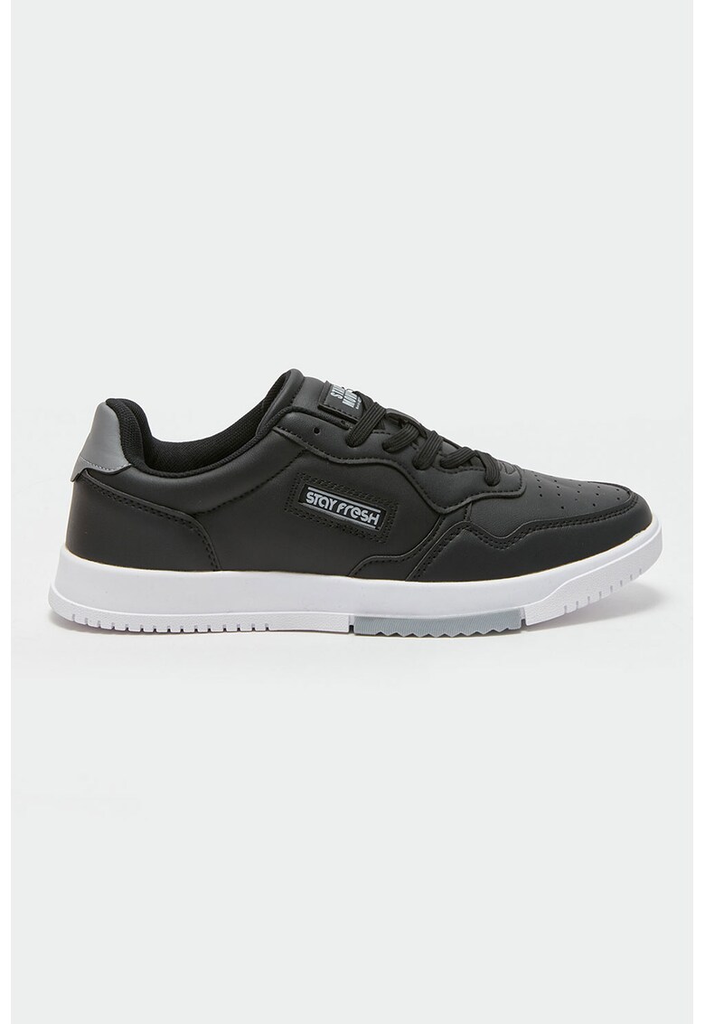 Pantofi sport de piele ecologica cu perforatii