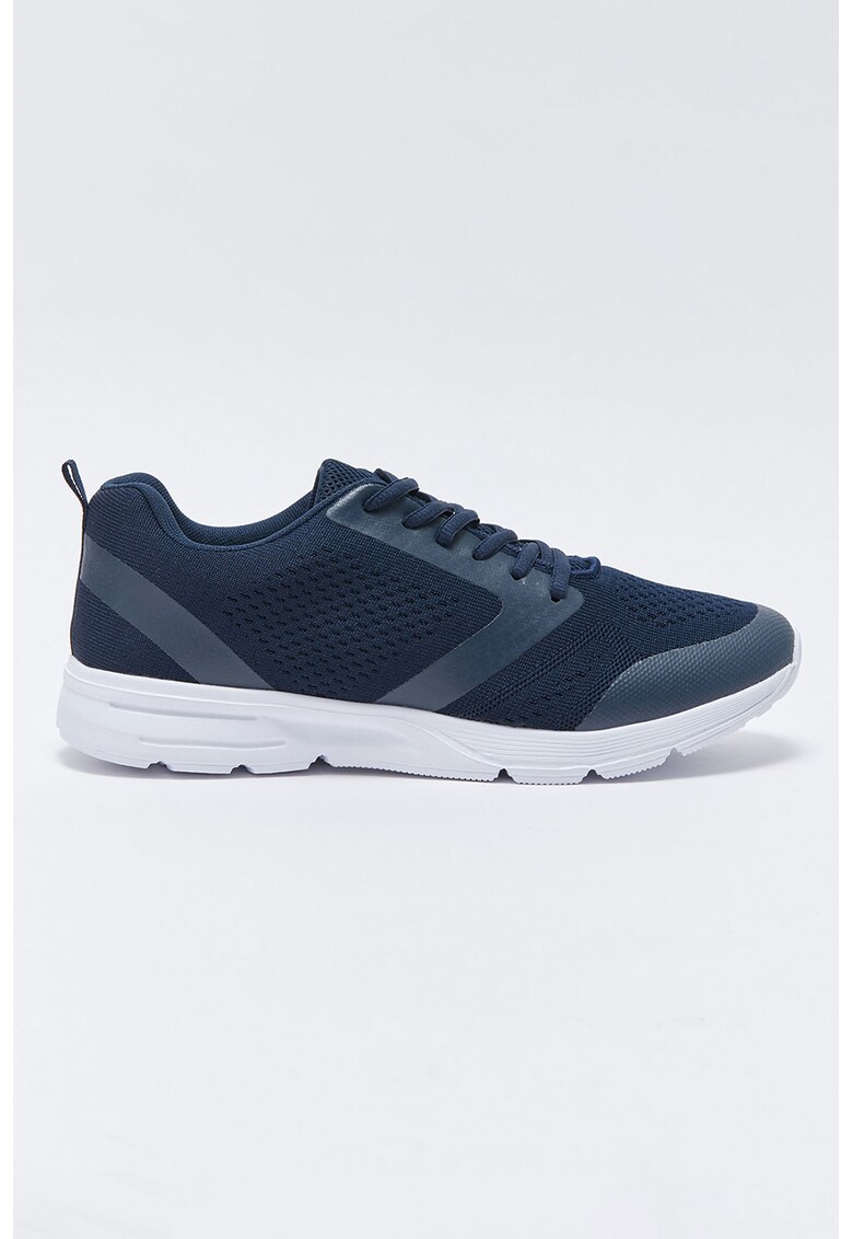 Pantofi sport low-cut cu insertii din material textil