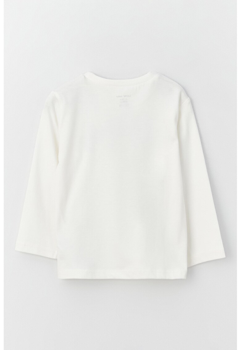 Bluza de bumbac cu imprimeu text
