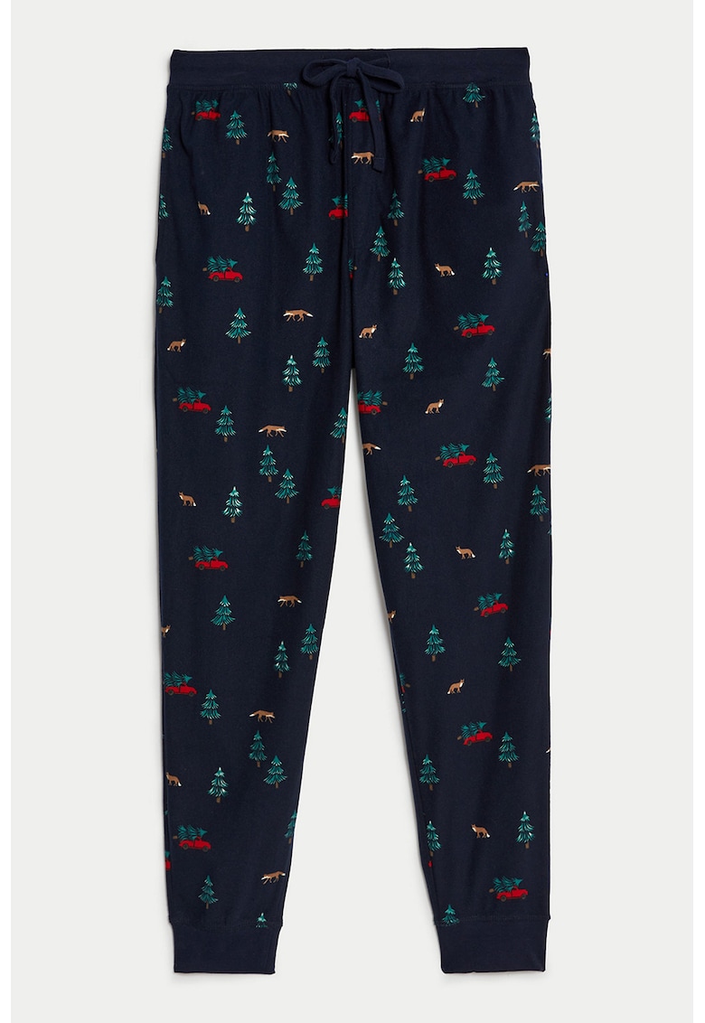 Pantaloni de pijama cu imprimeu grafic