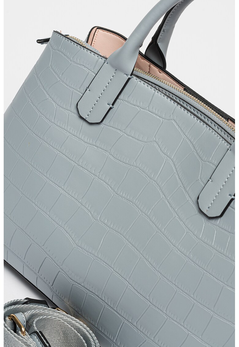 Geanta crossbody din piele ecologica cu aspect de piele de crocodil windy