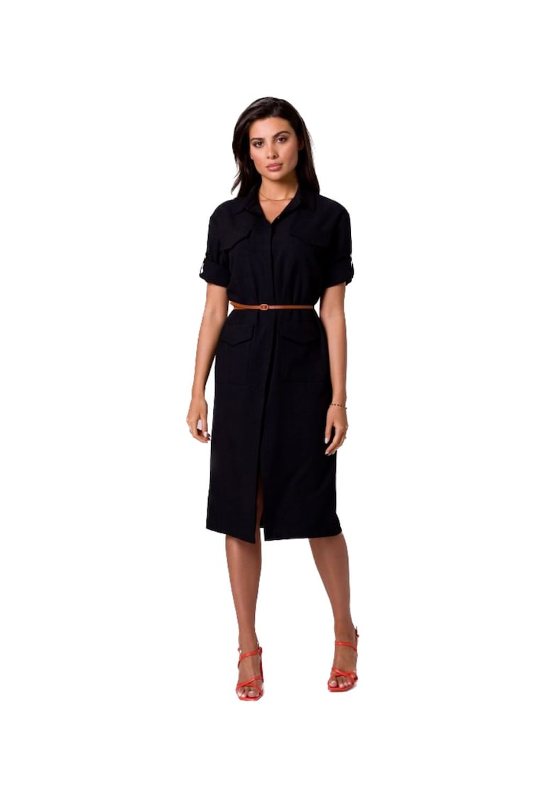 Rochie tip camasa cu buzunare -