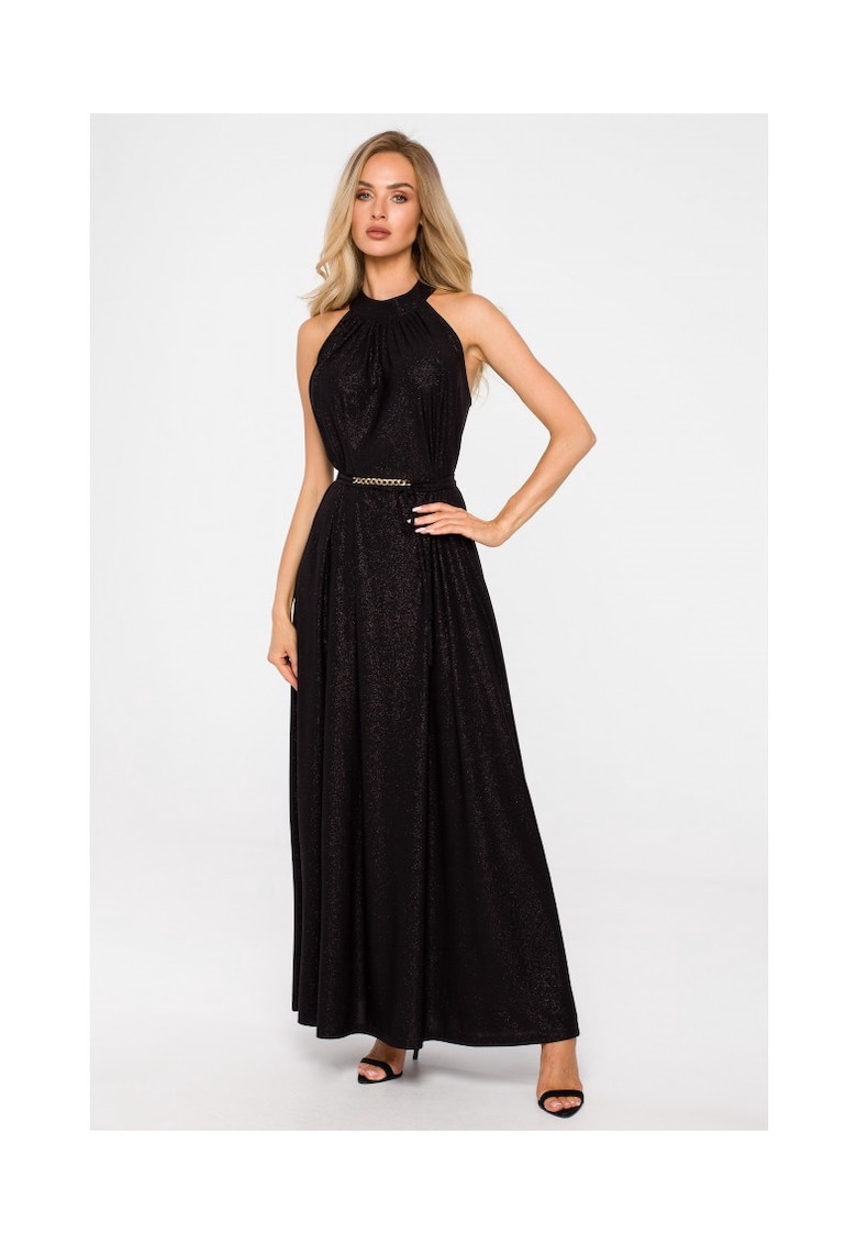 Rochie maxi dama - Made of Emotion - Palkyi - neagra