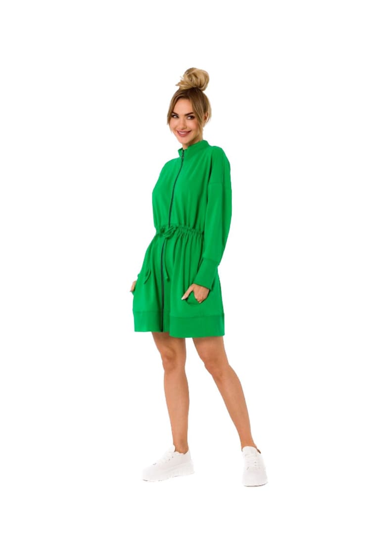 Rochie mini dama - Made of Emotion - Olwelon - verde - L/XL