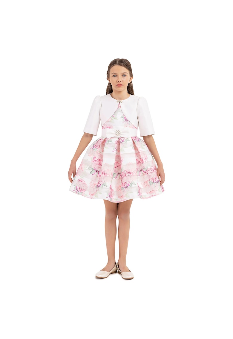 Rochita Inflorata Fetite - - Eleganta - cu Bolero - 33248 Rochita Inflorata Fetite - - Eleganta - cu Bolero - 33248