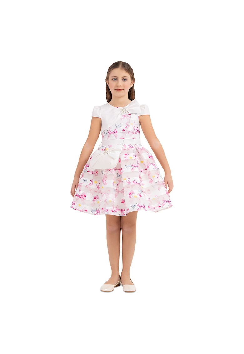 Rochita Eleganta cu Model -  cu Gentuta Asortata - 33269