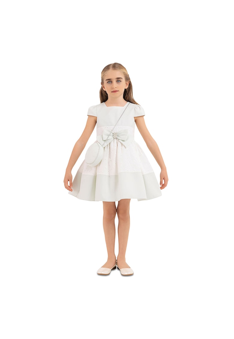 Rochita Eleganta cu Gentuta -  - pentru Fetite - cu Model Brodat - 33315