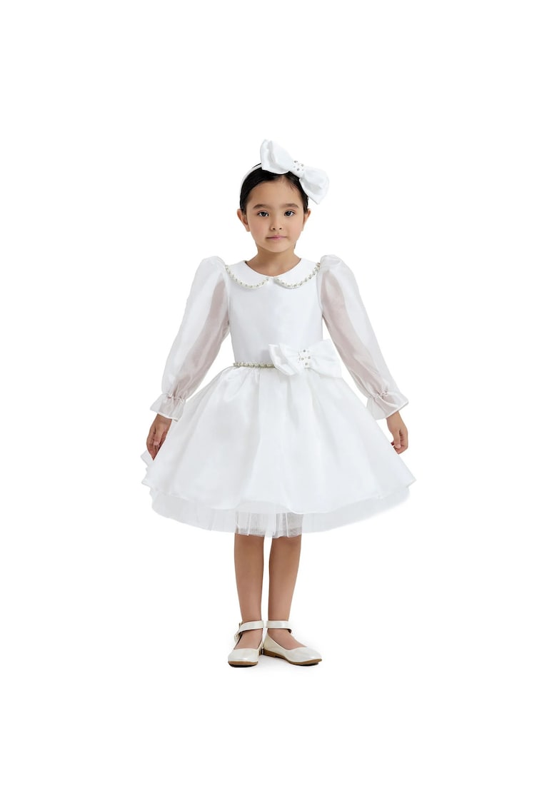 Rochita cu Tulle - - Maneci din Voal - cu Bentita - 33071