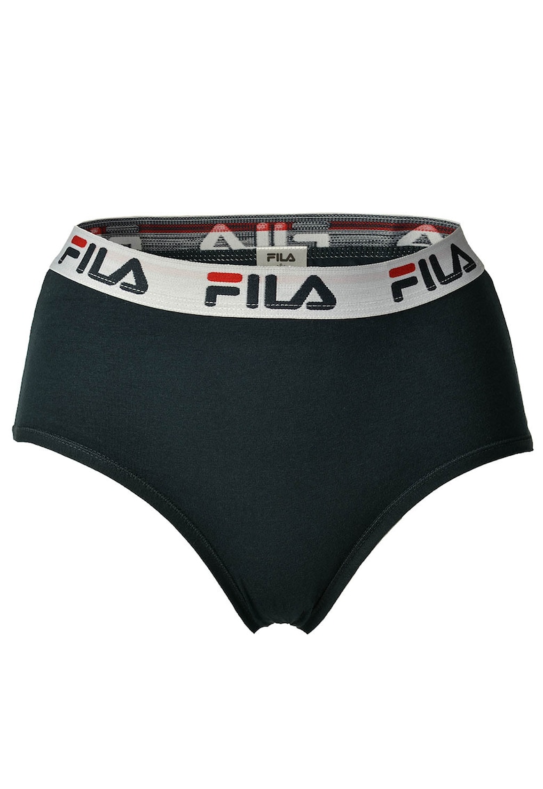 Chiloti hipster cu banda logo in talie