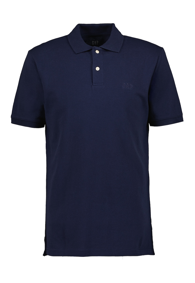 Tricou polo cu broderie logo discreta