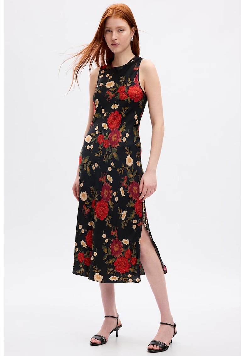 Rochie midi cu model floral