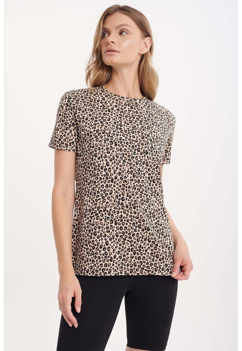 Tricou cu animal print