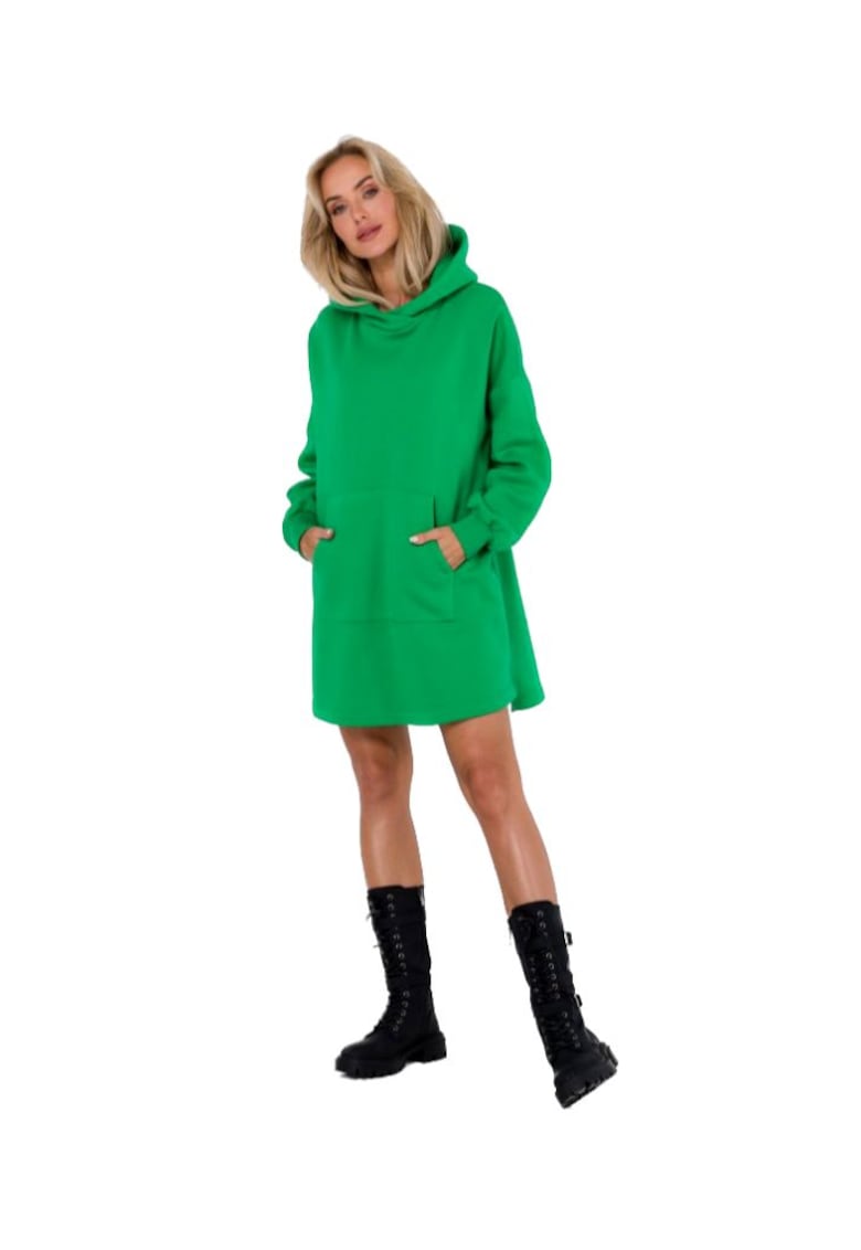 Rochie cu gluga si buzunar kangaroo