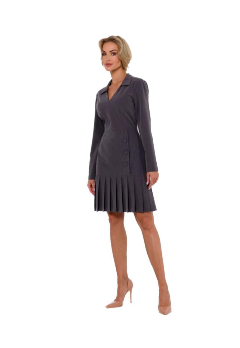 Rochie mini dama - Made of Emotion - Helon - Gri