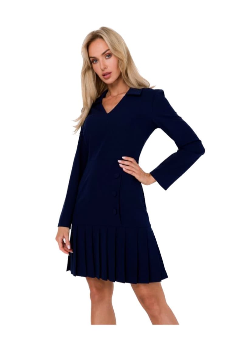 Rochie mini dama - Made of Emotion - Helon - Albastru inchis