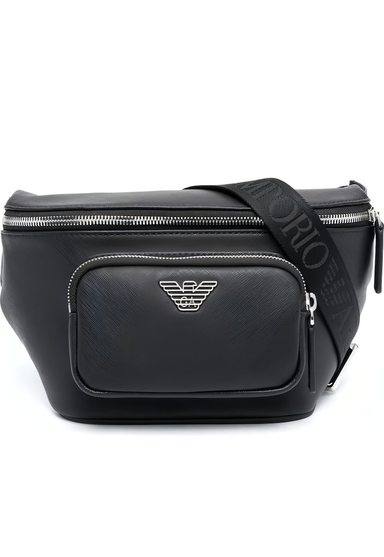 Geanta cu curea - Nylon/Poliester - Negru - Marime Unica