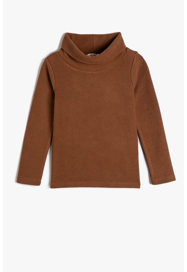 Bluza de trening striata cu guler inalt