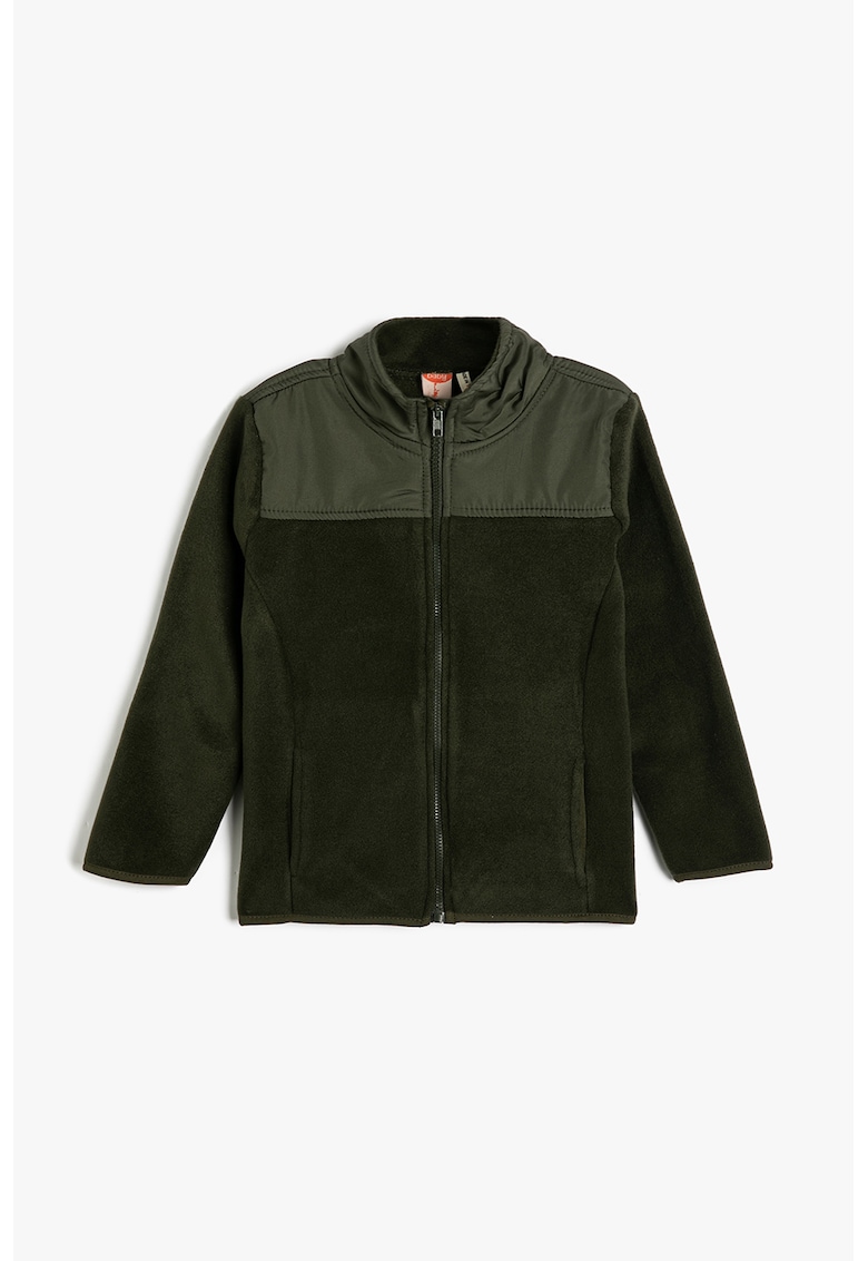 Bluza de trening din fleece cu fermoar