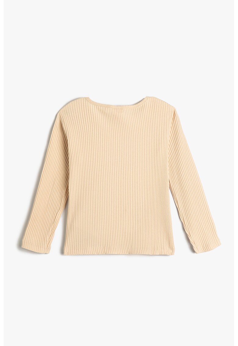 Bluza striata cu broderie