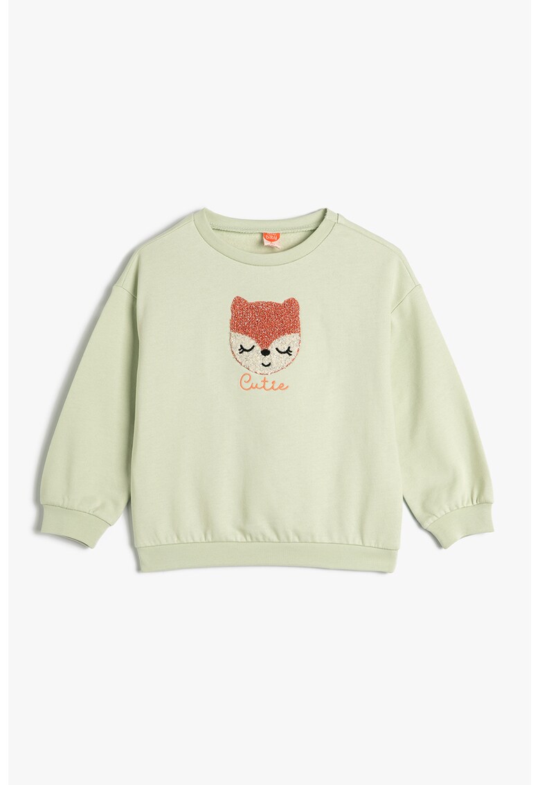 Bluza de trening cu detaliu texturat