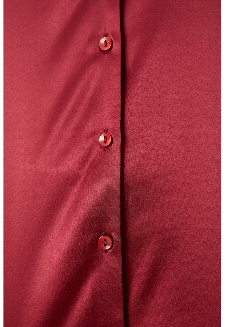 Camasa de satin cu guler clasic