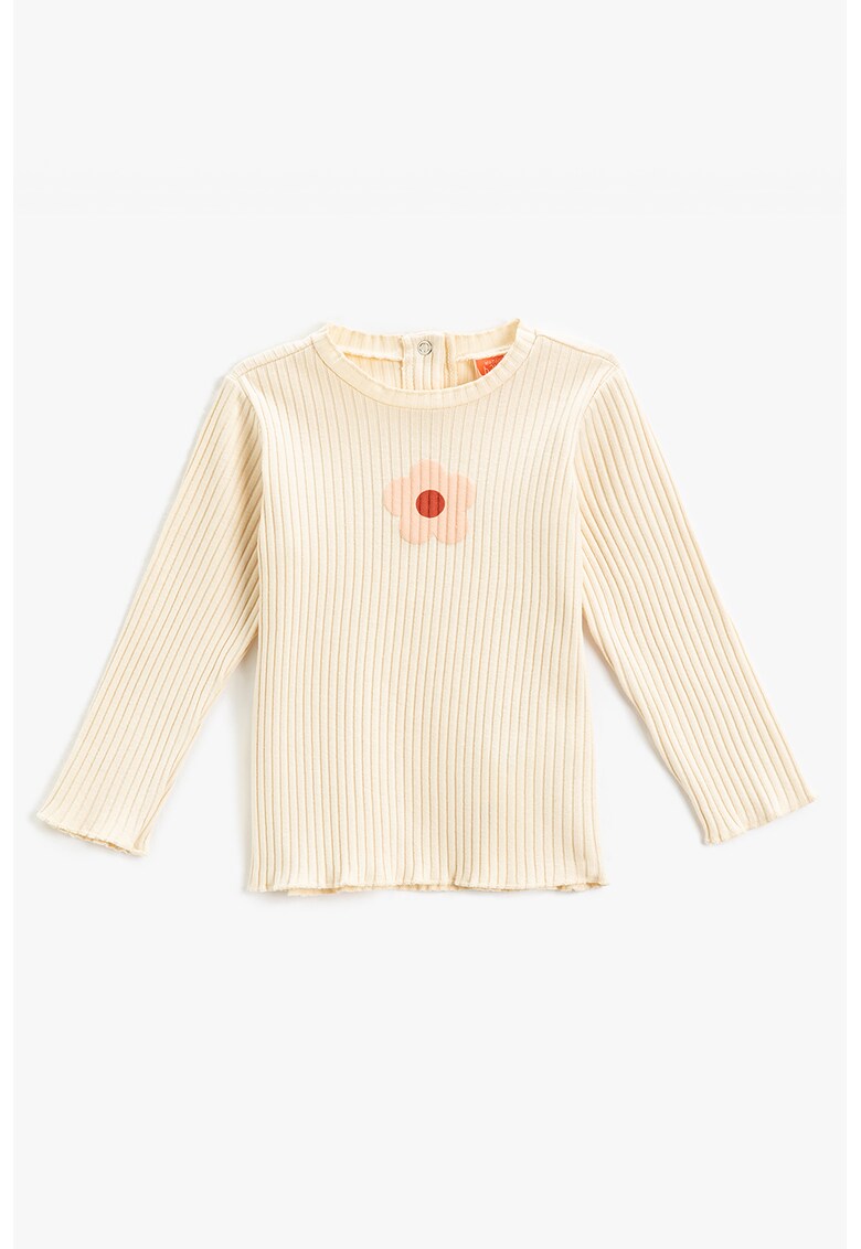 Bluza din amestec de bumbac cu striatii