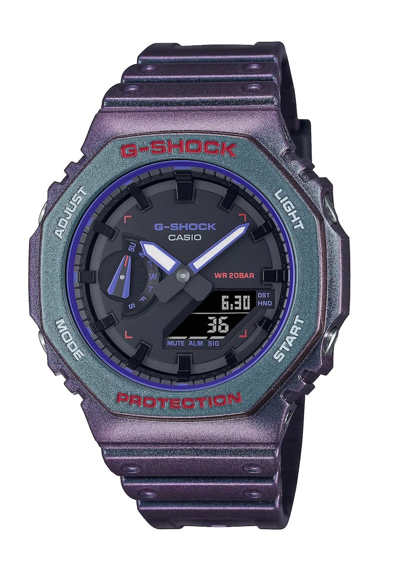 Ceas barbati GA-2100AH-6AER - Plastic/Cauciuc - Quartz - Violet