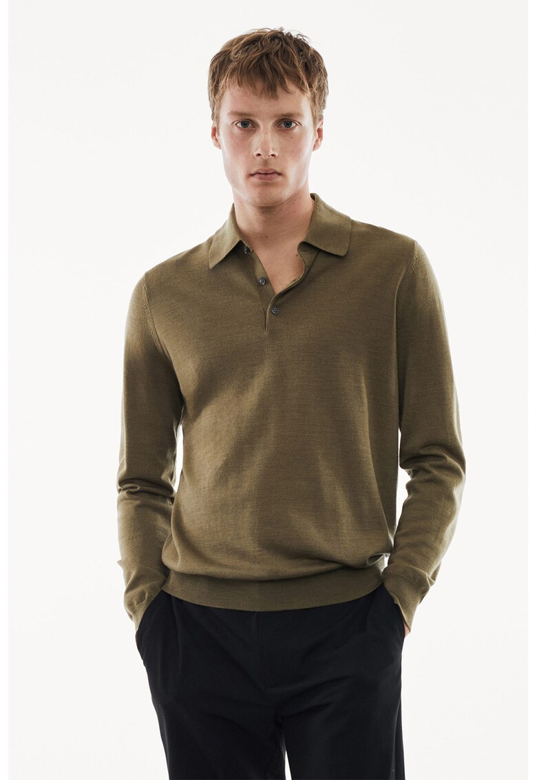 Пуловер Willys от мерино с яка