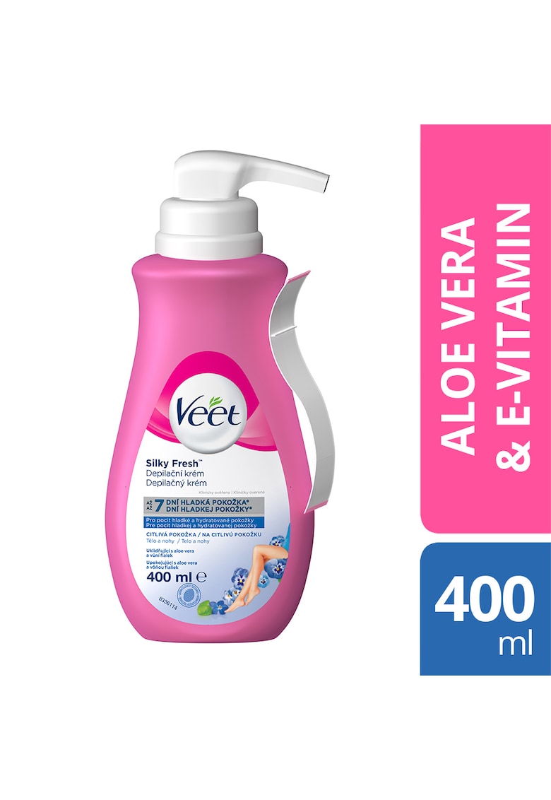 Crema depilatoare  Aloe Vera si Vitamina E pentru piele sensibila - 400 ml