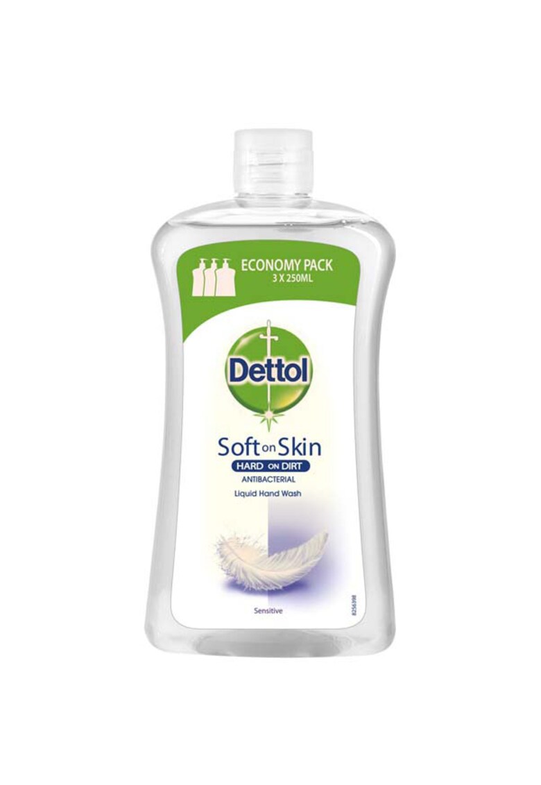 Rezerva sapun lichid antibacterian Sensitive – 750 ml Dettol imagine noua