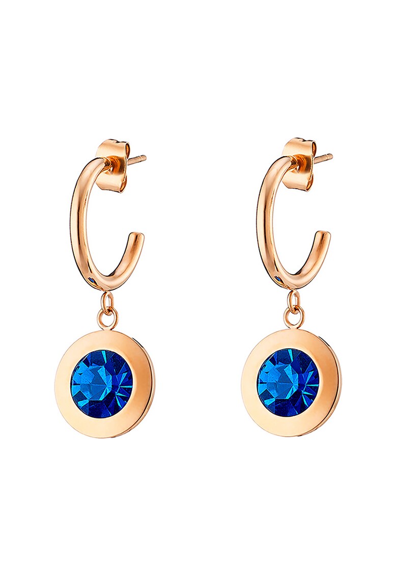 Cercei placati cu aur de 18k si decorati cu zirconia