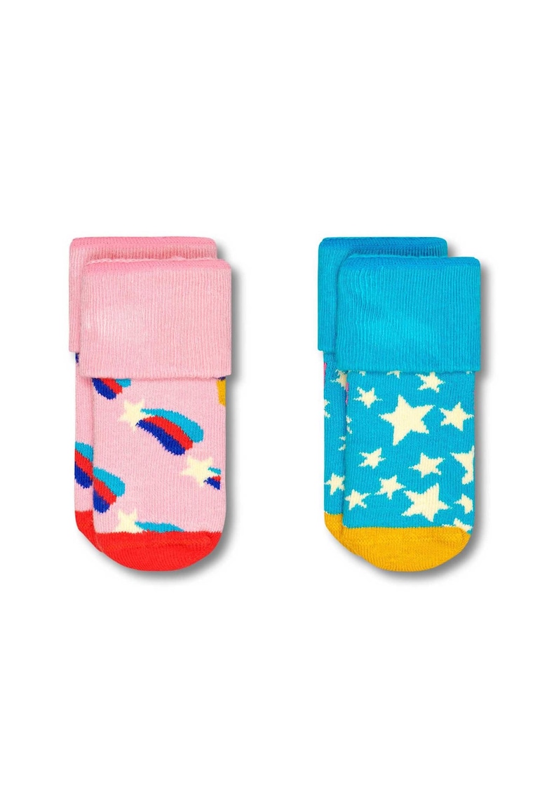 Happy Socks Set de sosete din amestec de bumbac organic - 2 perechi