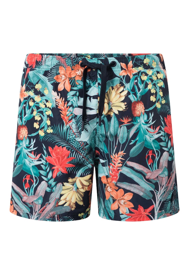 Pantaloni scurti de baie cu imprimeu floral